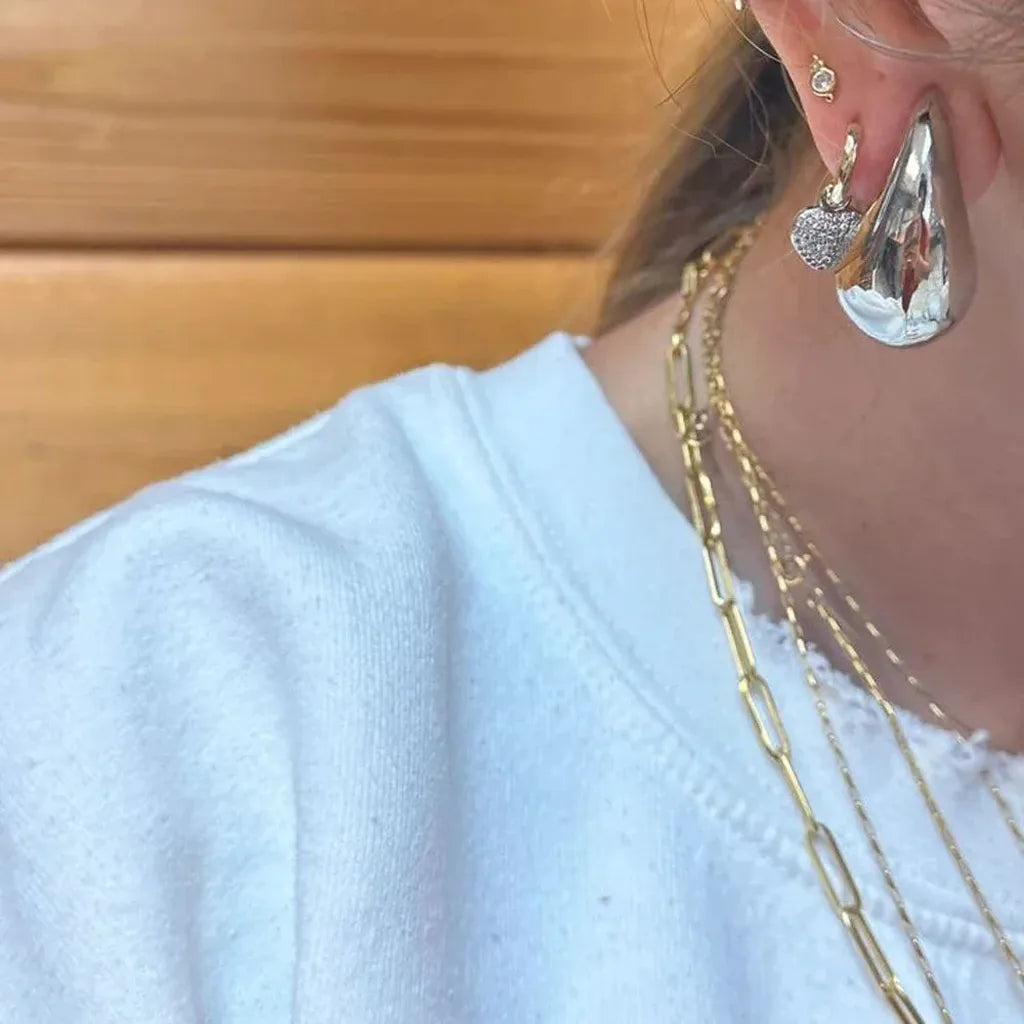 Bold Waterdrop Statement Earrings-ReesJewels-ReesJewels