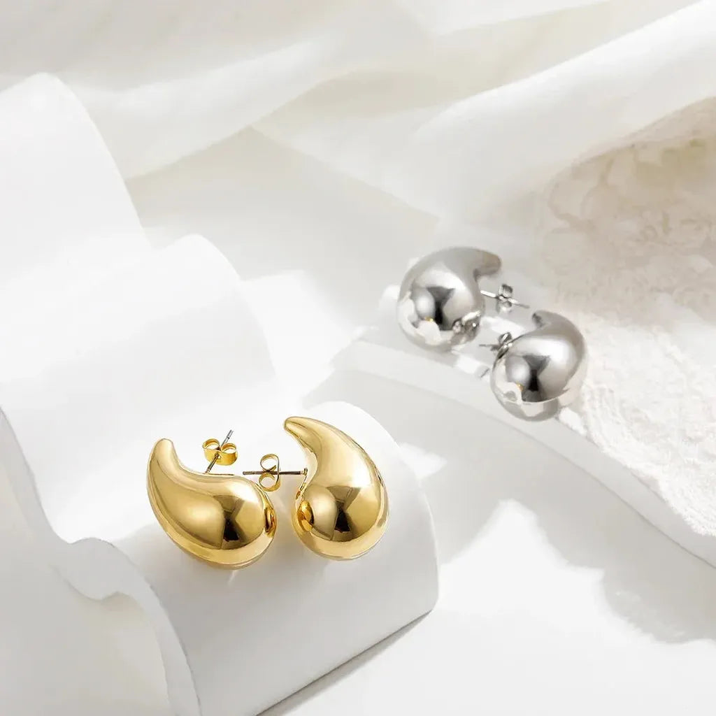 Bold Waterdrop Statement Earrings-ReesJewels-ReesJewels