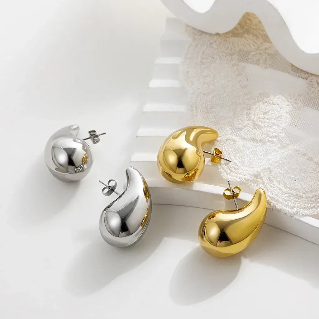 Bold Waterdrop Statement Earrings-ReesJewels-ReesJewels