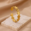 Charming Vintage Flower Golden Bracelet-ReesJewels-ReesJewels