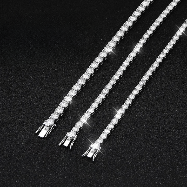 Chic Moissanite Diamond Tennis Bracelet-Rees Jewels-ReesJewels