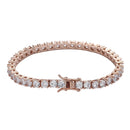 Chic Moissanite Diamond Tennis Bracelet-Rees Jewels-Rose gold-0.15ct 14cm-ReesJewels