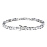 Chic Moissanite Diamond Tennis Bracelet-Rees Jewels-White gold-0.15ct 14cm-ReesJewels