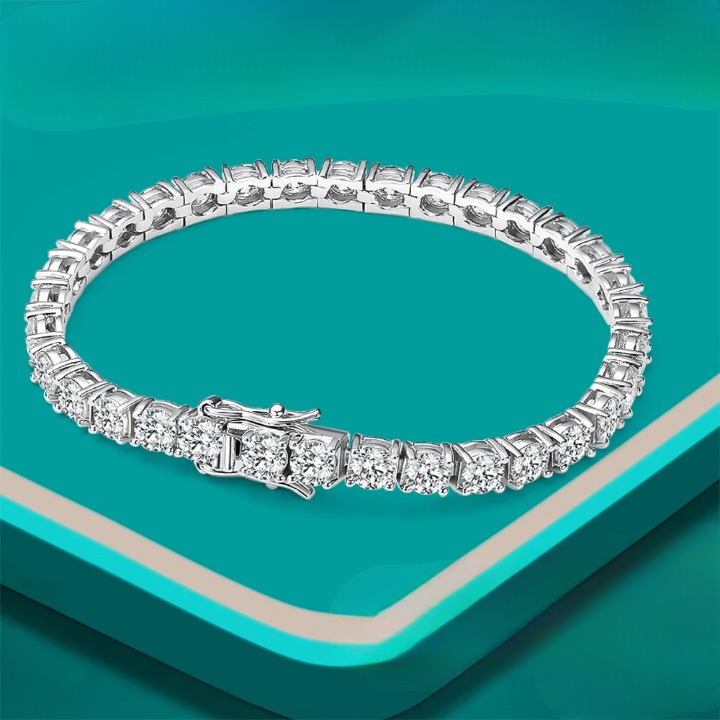 Chic Moissanite Diamond Tennis Bracelet