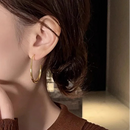 Chic Simple Oval Open Hoop Earrings-Rees Jewels-ReesJewels