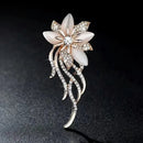 Classic Crystal Floral Brooche Badges-Rees Jewels-3-ReesJewels