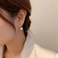 Classic Imitation Pearl Heart Earring-My Store-ReesJewels