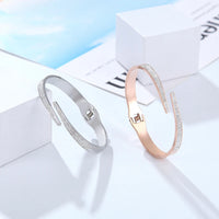 Classic Luxury Open Full Zirconia Bangle Bracelet-Rees Jewels-ReesJewels