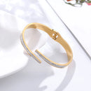 Classic Luxury Open Full Zirconia Bangle Bracelet-Rees Jewels-Gold-ReesJewels