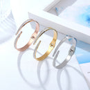 Classic Luxury Open Full Zirconia Bangle Bracelet-Rees Jewels-ReesJewels