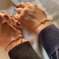 Classic Minimalistic Chain Knotted Bracelet-ReesJewels-ReesJewels