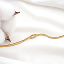 Classic Minimalistic Chain Knotted Bracelet-ReesJewels-ReesJewels