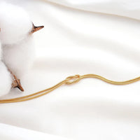 Classic Minimalistic Chain Knotted Bracelet-ReesJewels-ReesJewels