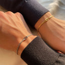 Classic Minimalistic Chain Knotted Bracelet-ReesJewels-ReesJewels