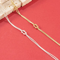 Classic Minimalistic Chain Knotted Bracelet-ReesJewels-ReesJewels