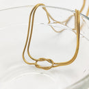 Classic Minimalistic Chain Knotted Necklace-ReesJewels-ReesJewels
