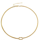 Classic Minimalistic Chain Knotted Necklace-ReesJewels-Gold-ReesJewels