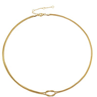 Classic Minimalistic Chain Knotted Necklace-ReesJewels-Gold-ReesJewels