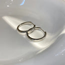 Classic Simple Big Round Hoop Earrings-Rees Jewels-ReesJewels