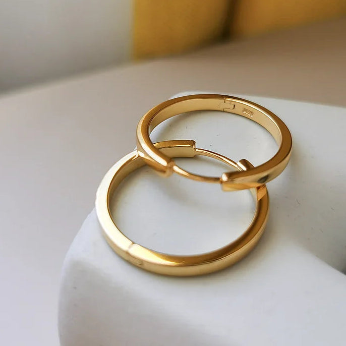 Classic Simple Big Round Hoop Earrings