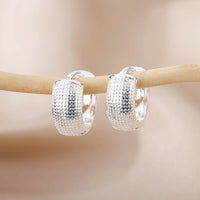 Classic Versatile Small Hoop Earrings-Rees Jewels-Silver 1-ReesJewels