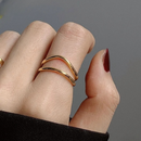 Classy Charm Double-Layer Curve Rings-ReesJewels-ReesJewels