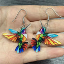 Colorful Hummingbird Dangle Earrings-Rees Jewels-ReesJewels