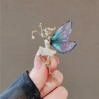 Crystal Fairy Brooche Badge Pin-Rees Jewels-Fairy-ReesJewels