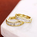 Dazzling Classic Design Crystal Hoop Earrings-Rees Jewels-ReesJewels
