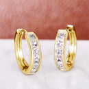 Dazzling Classic Design Crystal Hoop Earrings-Rees Jewels-ReesJewels