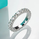 Dazzling Moissanite Diamond Eternity Band Ring-Rees Jewels-ReesJewels