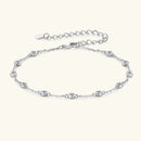 Delicate Bezel Moissanite Diamond Cuff Bracelet-Rees Jewels-ReesJewels