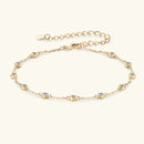 Delicate Bezel Moissanite Diamond Cuff Bracelet-Rees Jewels-ReesJewels