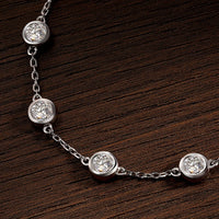 Delicate Moissanite Diamond Bracelet-Rees Jewels-ReesJewels