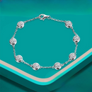 Delicate Moissanite Diamond Bracelet-Rees Jewels-ReesJewels