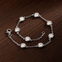 Delicate Moissanite Diamond Bracelet-Rees Jewels-ReesJewels
