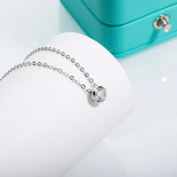 Delicate Moissanite Diamond Pendant Necklace-Rees Jewels-ReesJewels