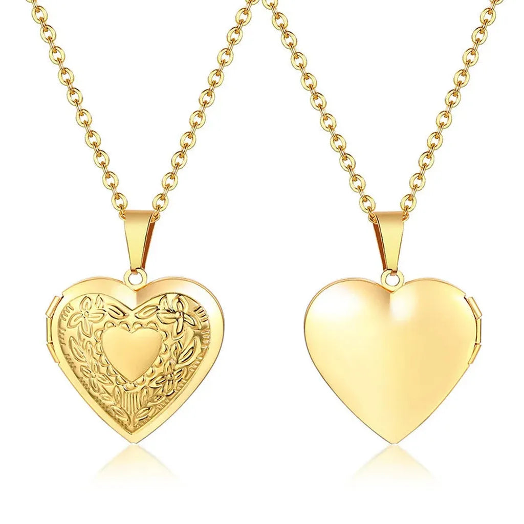 Floral Gold Heart