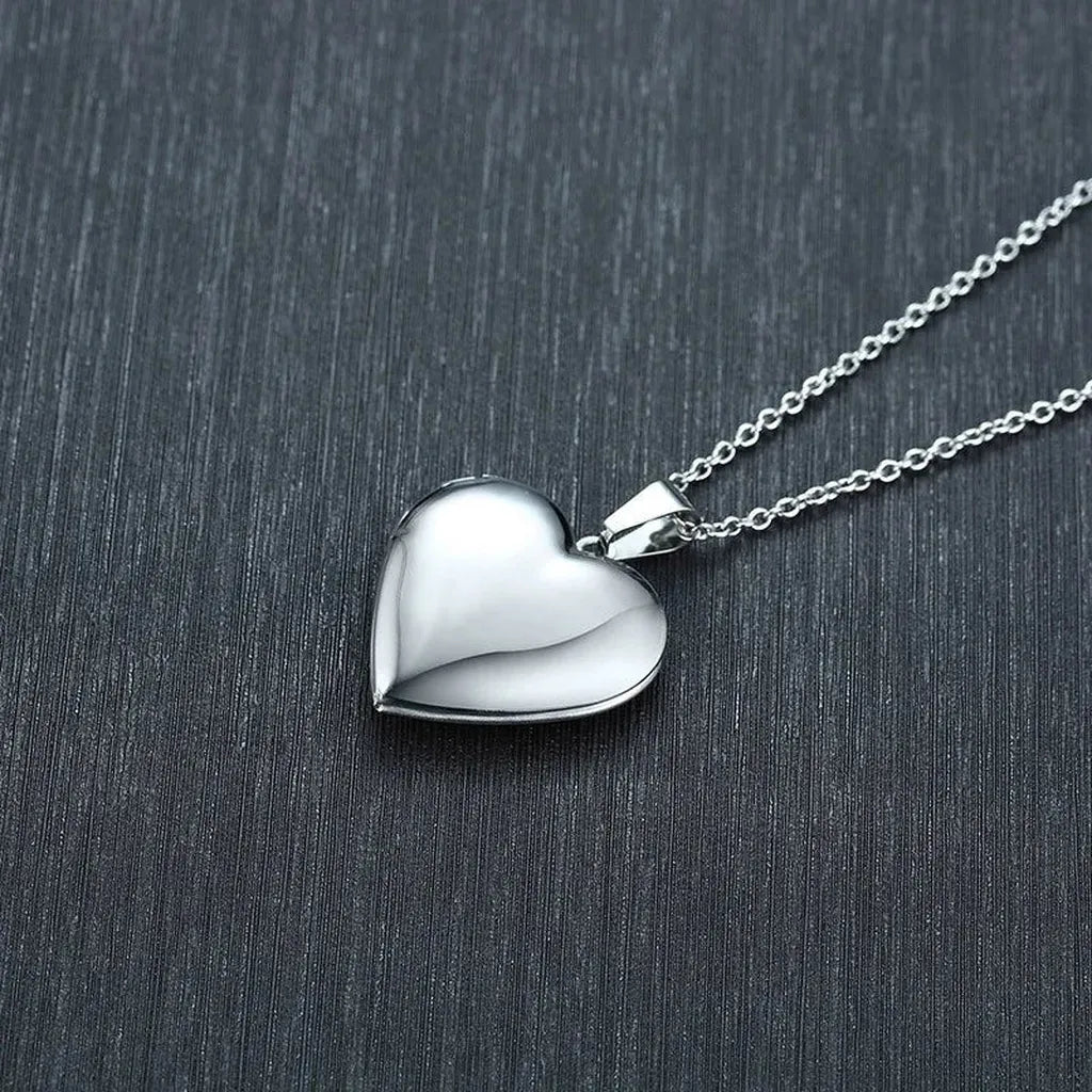 Plain Silver Heart