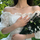 Delicate Shiny Collarbone Beads Choker-My Store-ReesJewels