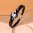 Delicate Small Zirconia Stone Solitaire Ring-Rees Jewels-ReesJewels
