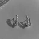 Designer Double Layer Zirconia Imitation Pearl Earrings-ReesJewels-ReesJewels