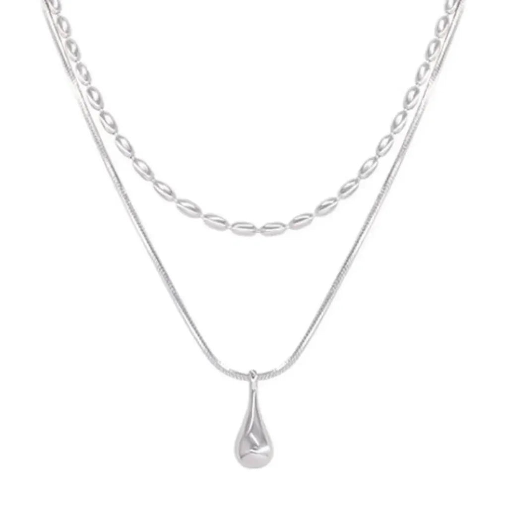 Double Layer Exquisite Geometric Shape Necklace