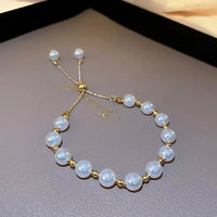 Elegant Baroque Imitation Pearl Charm Bracelet-ReesJewels-ReesJewels