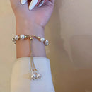 Elegant Baroque Imitation Pearl Charm Bracelet-ReesJewels-ReesJewels