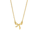 Elegant Golden Bowknot Lucky Necklace-ReesJewels-ReesJewels