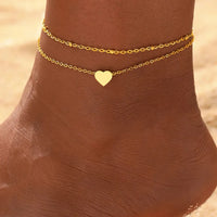 Elegant Layered Chain Delicate Anklet-ReesJewels-ReesJewels