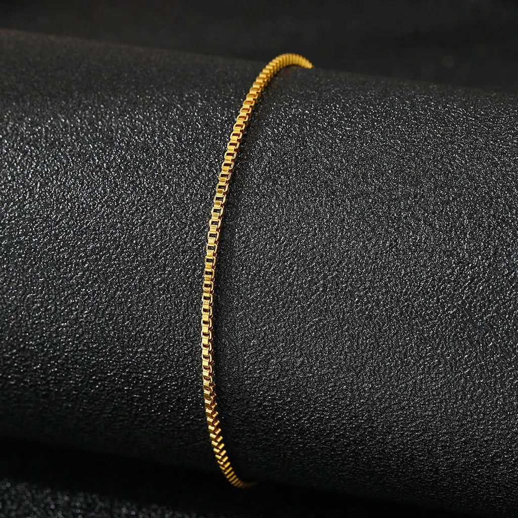 Elegant Minimalist Chain Anklet-ReesJewels-ReesJewels