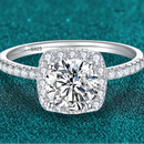 Elegant Moissanite Diamond Cushion Cut Ring-Rees Jewels-0.5ct-4-ReesJewels