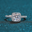 Elegant Moissanite Diamond Cushion Cut Ring-Rees Jewels-ReesJewels